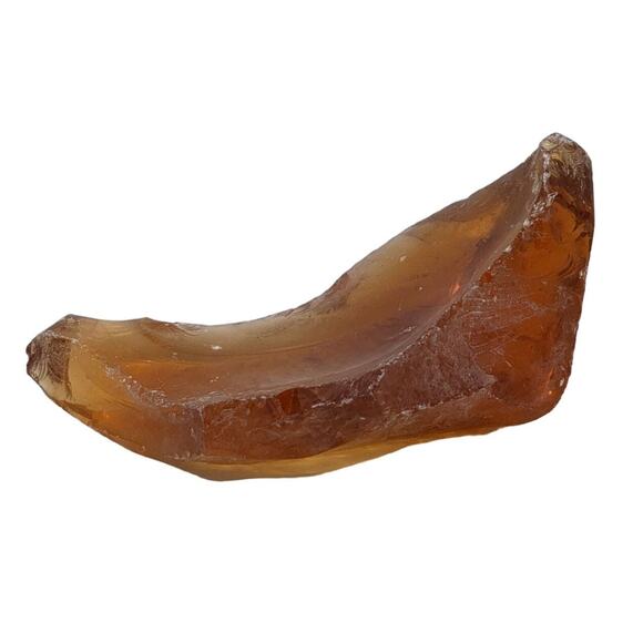 Amber Art Glass Cullet Translucent Slag Glass Suncatcher #5XL201 - Picture 4 of 6